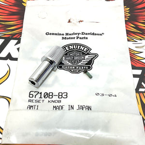 NOS Genuine Harley 1984-1994 Dyna XL Odometer Reset Knob With Screw 67108-83
