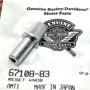 NOS Genuine Harley 1984-1994 Dyna XL Odometer Reset Knob With Screw 67108-83