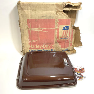NOS Genuine Harley Shovelhead Brown Tour Pak Cover Lid 53420-80