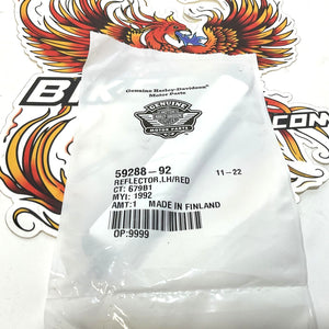 NOS Genuine Harley 1993-2013 Touring Red Left Reflector 59288-92