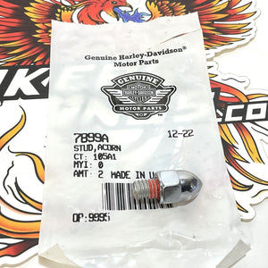 NOS Genuine Harley 1999-2008 Softail Rear Belt Guard Acorn Stud 7899A