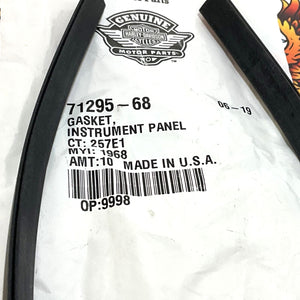 New Genuine Harley Shovelhead Pair Of Dash console Gaskets 71295-68