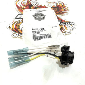 NOS Genuine Harley Headlamp Plug 1993-2003 Softail Dyna FXR 68705-93A