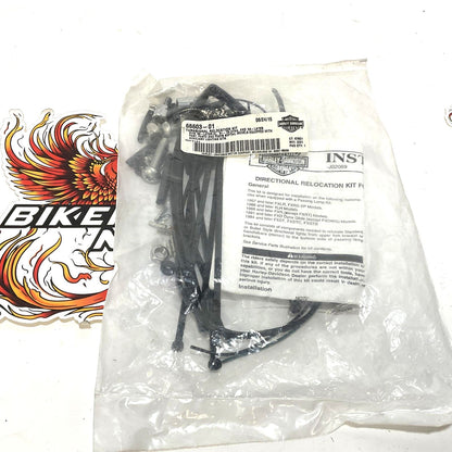 NOS Genuine Harley Sportster Dyna Turn Signal Relocation Kit 68603-01