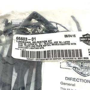 NOS Genuine Harley Sportster Dyna Turn Signal Relocation Kit 68603-01