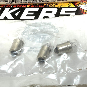 NOS Genuine Harley High Beam Indicator Bulb 3pc Panhead 71092-68A