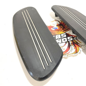 Genuine Harley 2006 up Set Of Streamliner Footboard Inserts 50689-11 50684-11