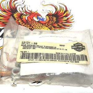 NOS Genuine Harley 1997-2008 Touring REAR DOCKING MOUNT FASTENER KIT 53131-98