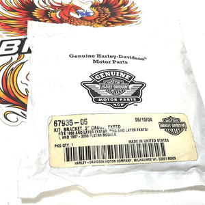 NOS Genuine Harley 2" Chrome Gauge Bracket Kit FXSTD/S/FLSTS 67935-05