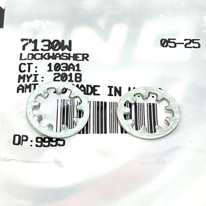 NOS Genuine Harley Set Of  Lock Washers For Fog/Aux Lamps 7130W