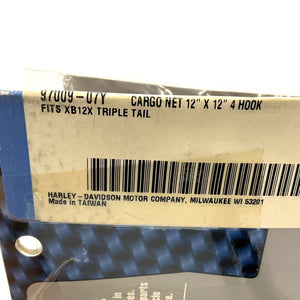 NOS Genuine Buell 12x12 4 Hook Cargo Net 97009-07Y