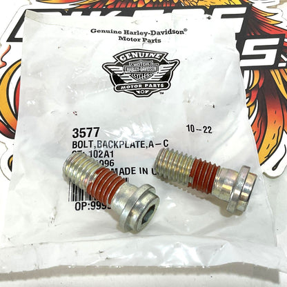 NOS Genuine Harley 1992-1999 EVO Air Filter Back Plate Bolts 3577