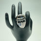 4 piece Lot of Stainless Steel Large Men's Harley Biker Skull Rings size  12-13