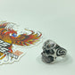 4 piece Lot of Stainless Steel Large Men's Harley Biker Skull Rings size  12-13