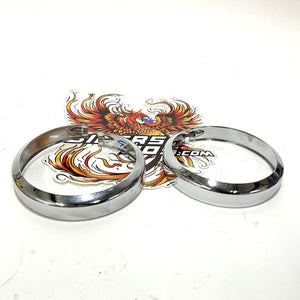 Genuine Harley FL FLH 4" Bezel Rings Auxiliary /Fog Lamps 68725-62A