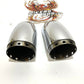 Harley Chrome 3.5" Turn Out Muffler End Cap Tips Set 65252-96