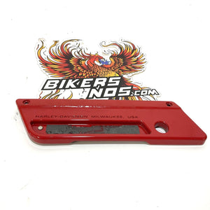 Genuine Harley 1993-2013 Left Red Saddlebag Faceplate 90857-06