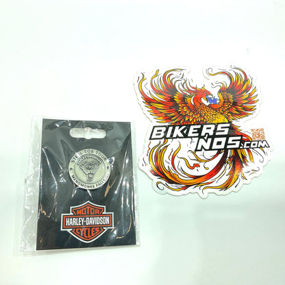 NEW Genuine Harley-Davidson Factory Steel Toe Tour Pin Menomonee Falls, WI
