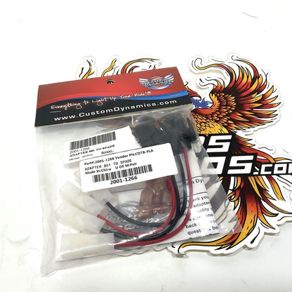 Custom Dynamics Passing Lamp Adapters Harley 1986-2004 Touring CDTB-PLA