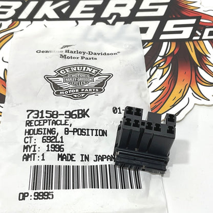 NOS Genuine Harley 8 Way Socket Housing 73158-96BK