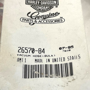 NOS Genuine Harley 6ft 3/16" I.D. Vacuum Hose 26570-84
