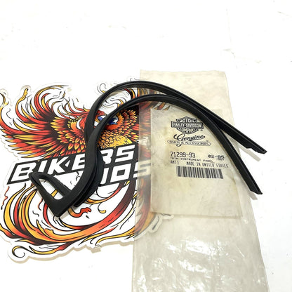 NOS Genuine Harley Wide Glide Instrument Panel Gasket Trim 71299-93