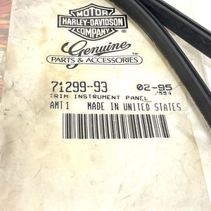 NOS Genuine Harley Wide Glide Instrument Panel Gasket Trim 71299-93