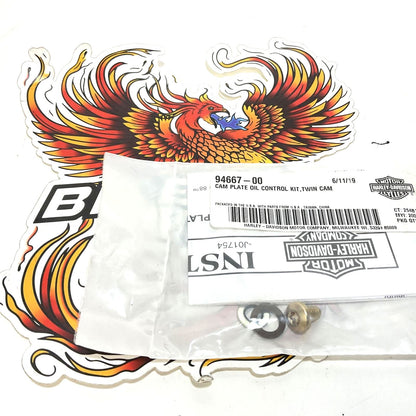 NOS Genuine Harley Twin Cam Support Plate Oil Control Kit 94667-00