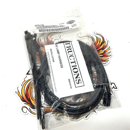 NEW Genuine Harley 2014 Up Touring LED Fog Lamp Wiring Harness 69201109