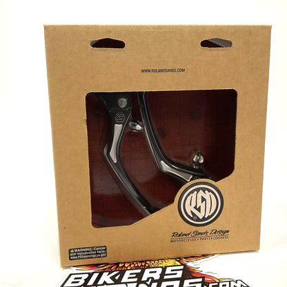 Roland Sands 1996-2017 Harley Contrast Cut Clutch/Brake Levers 0062-4006-BM