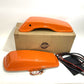 Advanblack Baja Orange 4.5'' Stretched Saddlebag W/Lids 2014-23 Touring SB14-BO