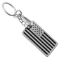 NOS Genuine Harley-Davidson 2-Sided Americana Carbon Fiber Metal Key Chain 4540
