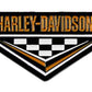 NEW Harley-Davidson® Nostalgia Checker Tri Metal Pin, Gloss Black Finish 8013363