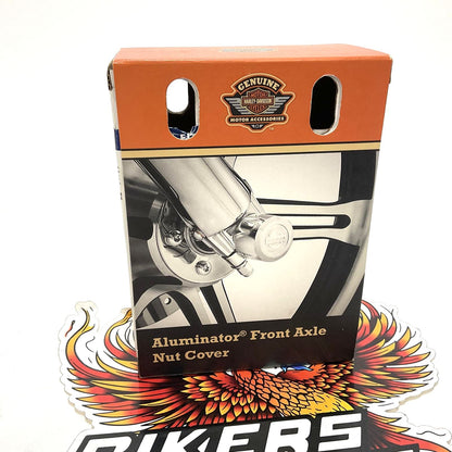 New Genuine Harley Aluminator Billet Front Axle Nut Covers 44114-07