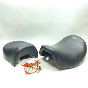 Genuine Harley 1997-2007 V Logo Road King Seat w/ Pillion 52949-97 52281-97
