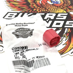 NEW Genuine Harley 2020up Red 6 Way Diagnostics Connecter Housing 69202098