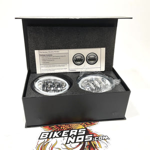 Custom Dynamics Harley ProGLOW 4-1/2" Passing Lamps Color Changing Halos PG-45-C