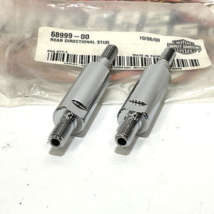 NOS Genuine Harley 2pc Chrome Rear Directional Stud 68999-00