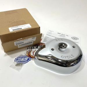 S&S Cycles Teardrop Chrome Stealth Air Cleaner Cover 1014-0290 170-0530
