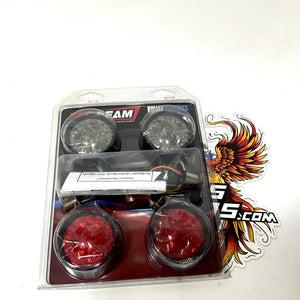 Custom Dynamics LED Harley Bullet Turn Signal Black Front Rear 1157 PB-BCM-BB-B