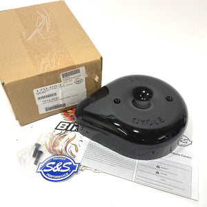 S&S Cycles Teardrop Black Stealth Air Cleaner Cover 1014-0291 170-0531