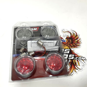 Custom Dynamics 2011up Harley 1157 LED Bullet Turn Signal Chrome PB-BCM-BB-C
