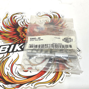NOS Genuine Harley Chrome Turn Signal mounting Stud Stalk 53883-02