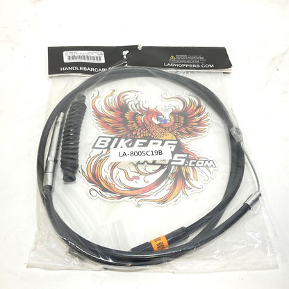 LA Choppers 1996-2007 Touring Black Clutch Cable 18"- 20" Handlebars LA-8005C19B