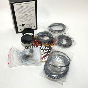 Dirty Works Dirty Air 2-1/16" Dual RED Digital Air Pressure Gauge Kit DA-DDG-RED