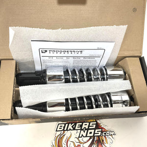 Progressive 1977-2003 Harley Sportster Chrome 412 Series Shocks 412-4024C