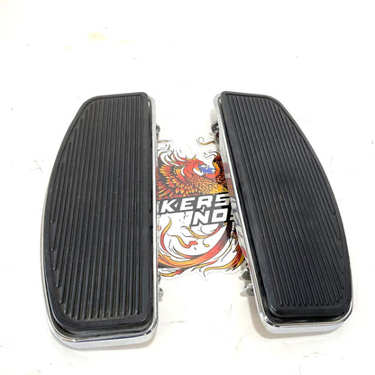 Genuine Harley Chrome Footboards 1986 Up Touring 1986-2017 Softail 50621-06