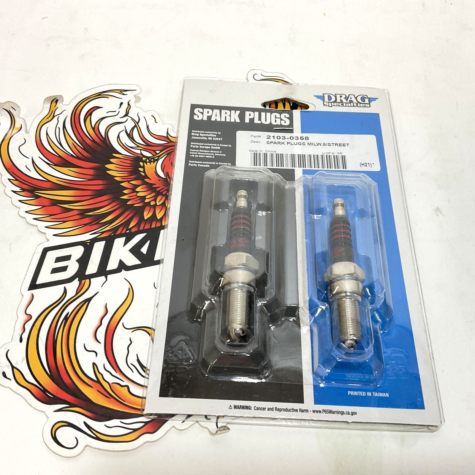 Drag Specialties 2 pack M10 Spark Plugs Harley M8 XG500 XG750 2103-035