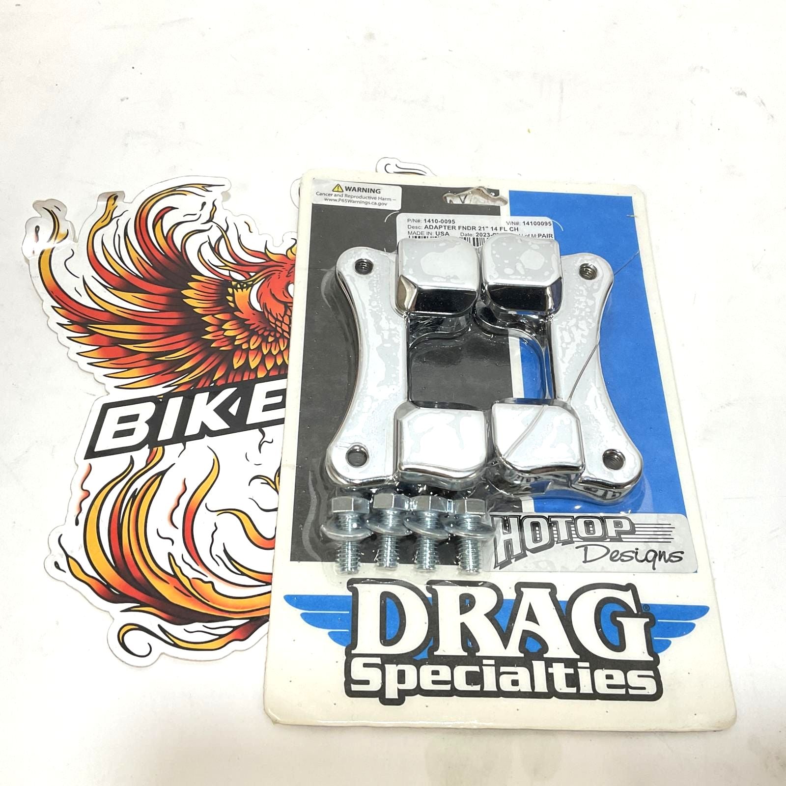 Drag 2014-2023 Harley Touring Chrome Fender Riser Adapter 21