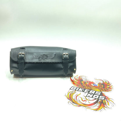 Vintage Harley-Davidson Handlebar/ Fork Black Leather Tool Bag 91744-87T